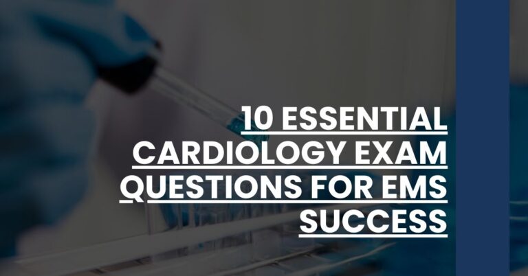 10 Essential Cardiology Exam Questions for EMS Success Feature Image